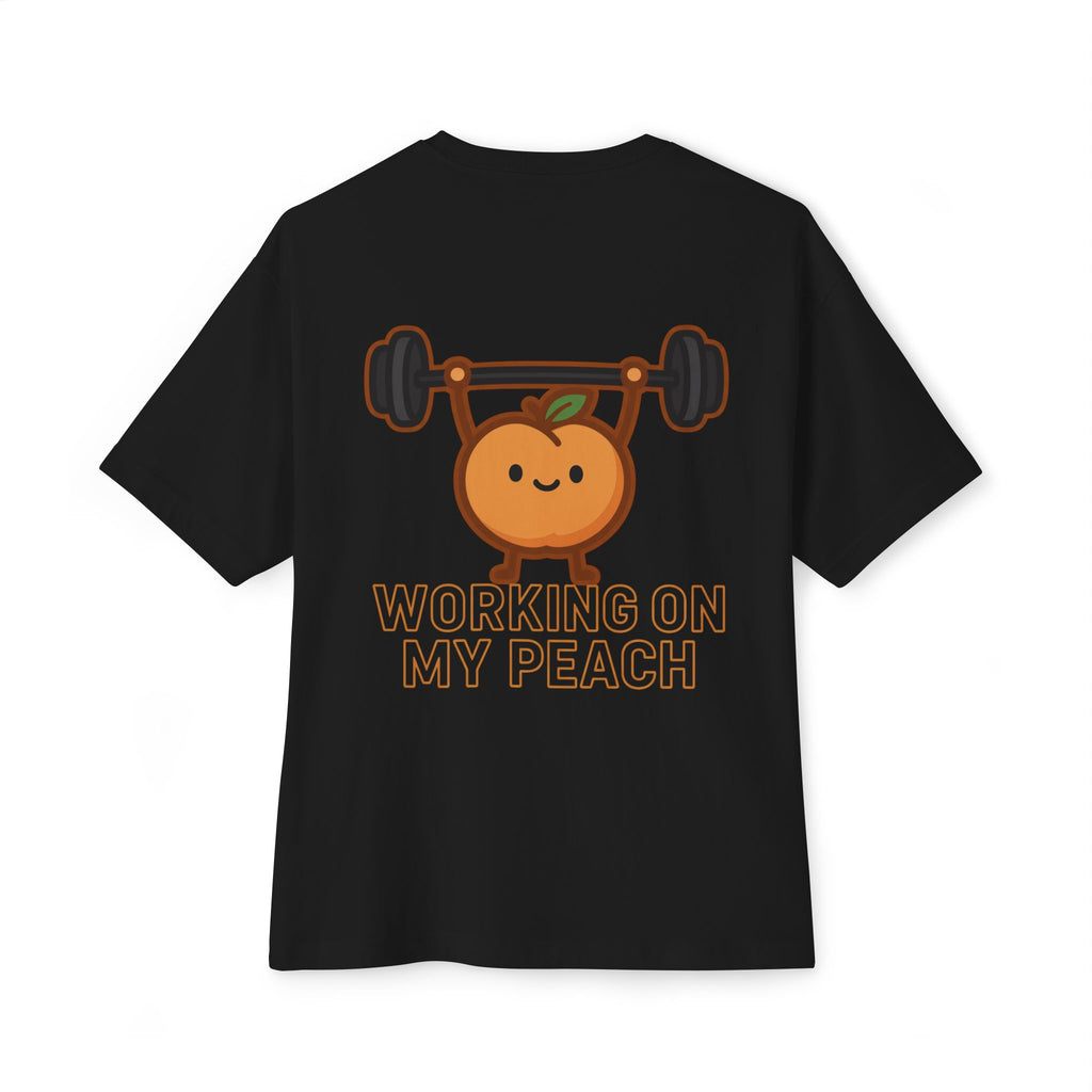 Camiseta Oversize – "Working On My Peach"