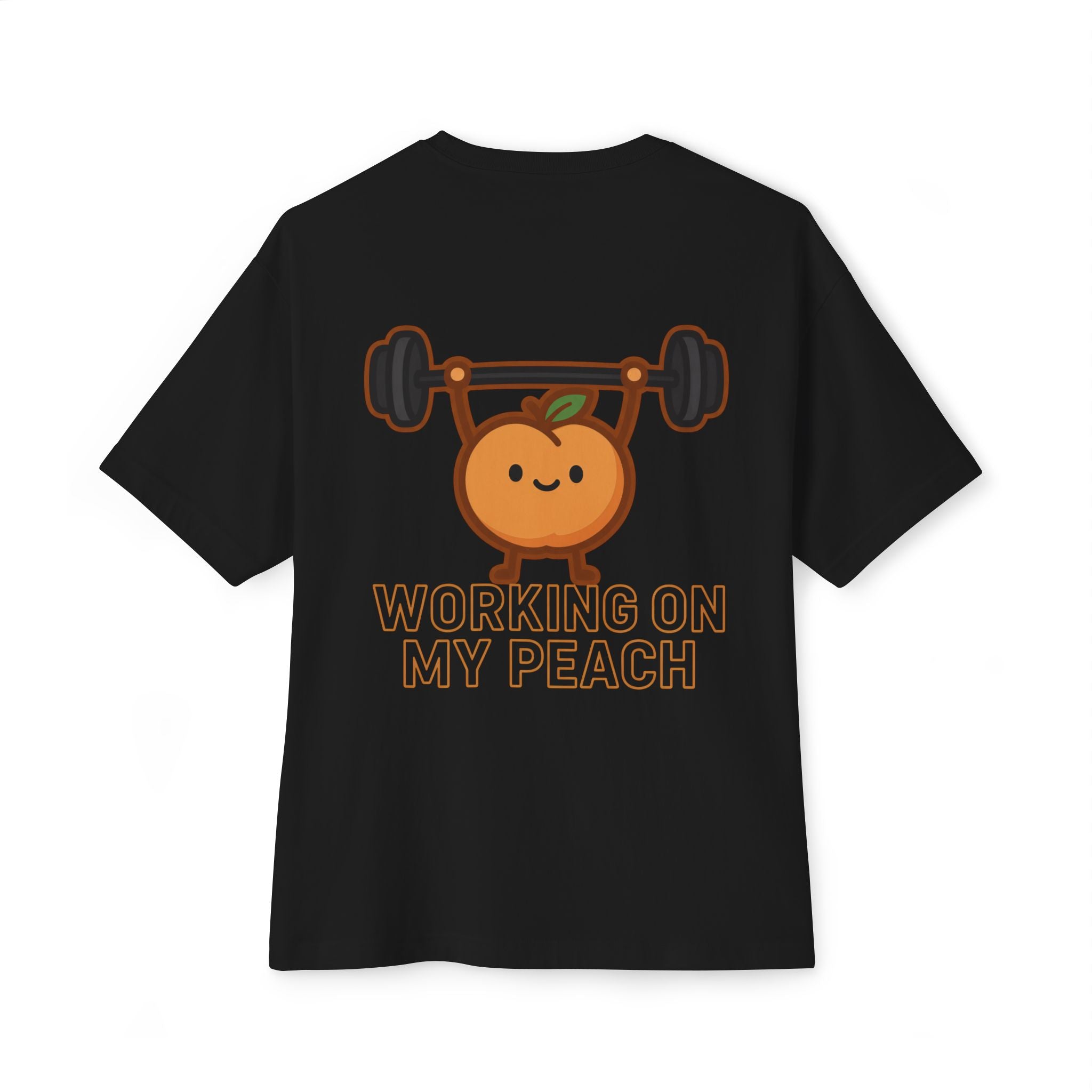 Camiseta Oversize – "Working On My Peach"
